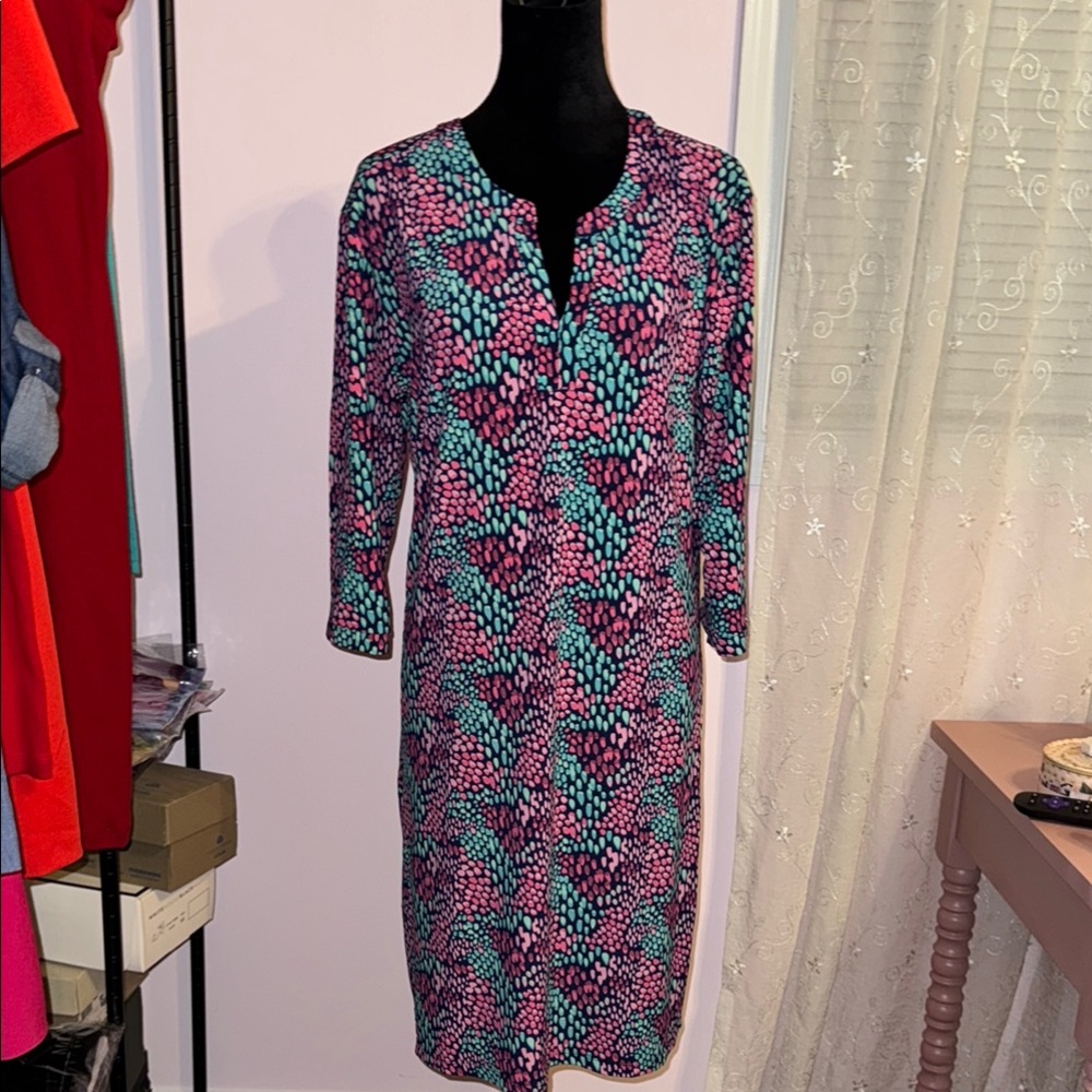 NWT Mary Square Colorful Patterned Women's Dress